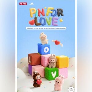 Pop Mart Plush Pin for Love Labubu- C